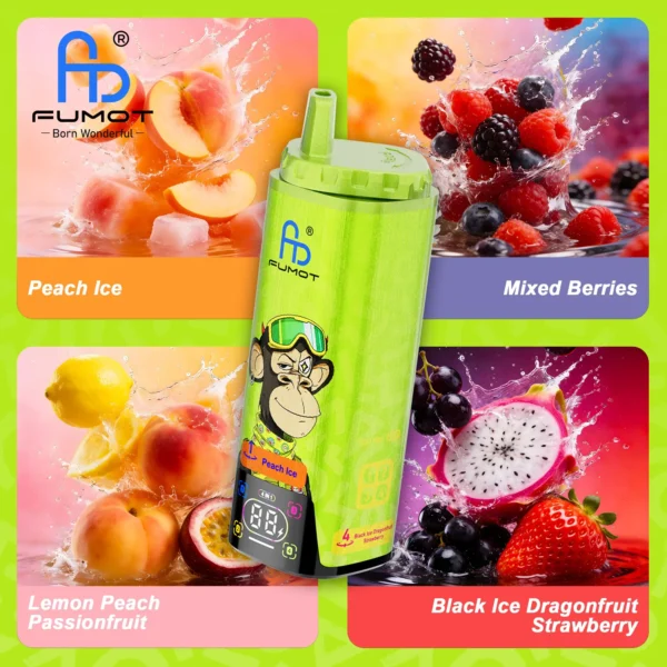 Fumot Eco 4in1 80K Puffs – E-Papieros 4w1 z Wyświetlaczem (26ml)