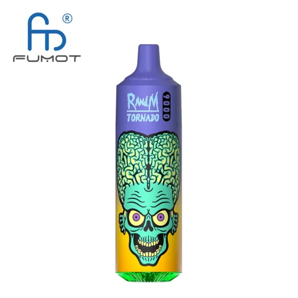 Fumot RandM Tornado 9000 Puffs – E-Papieros z Podświetleniem RGB (18ml)